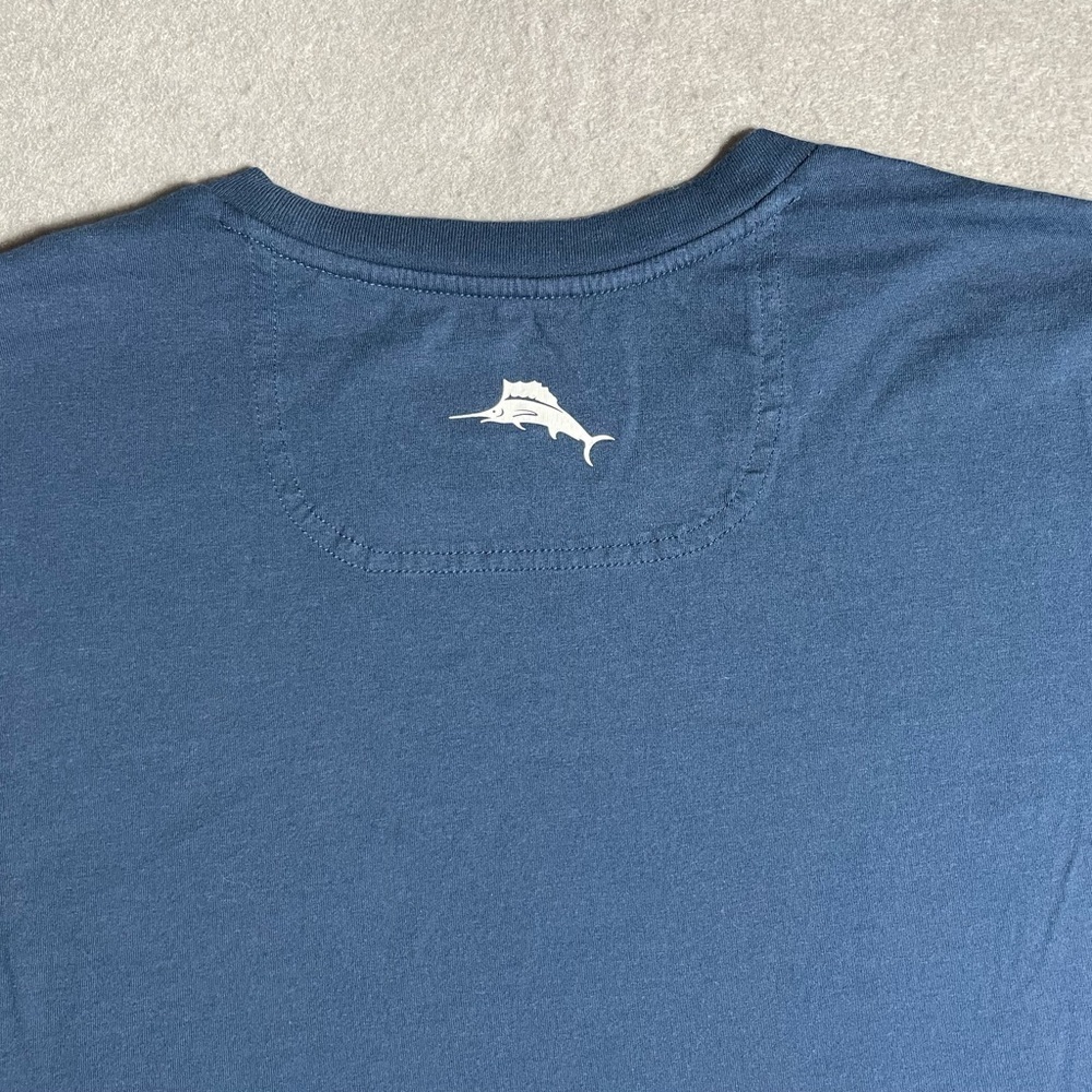 New York Yankees Tommy Bahama Play Ball T-Shirt Navy Blue Size XL MLB Cotton Tee - Picture 6 of 7